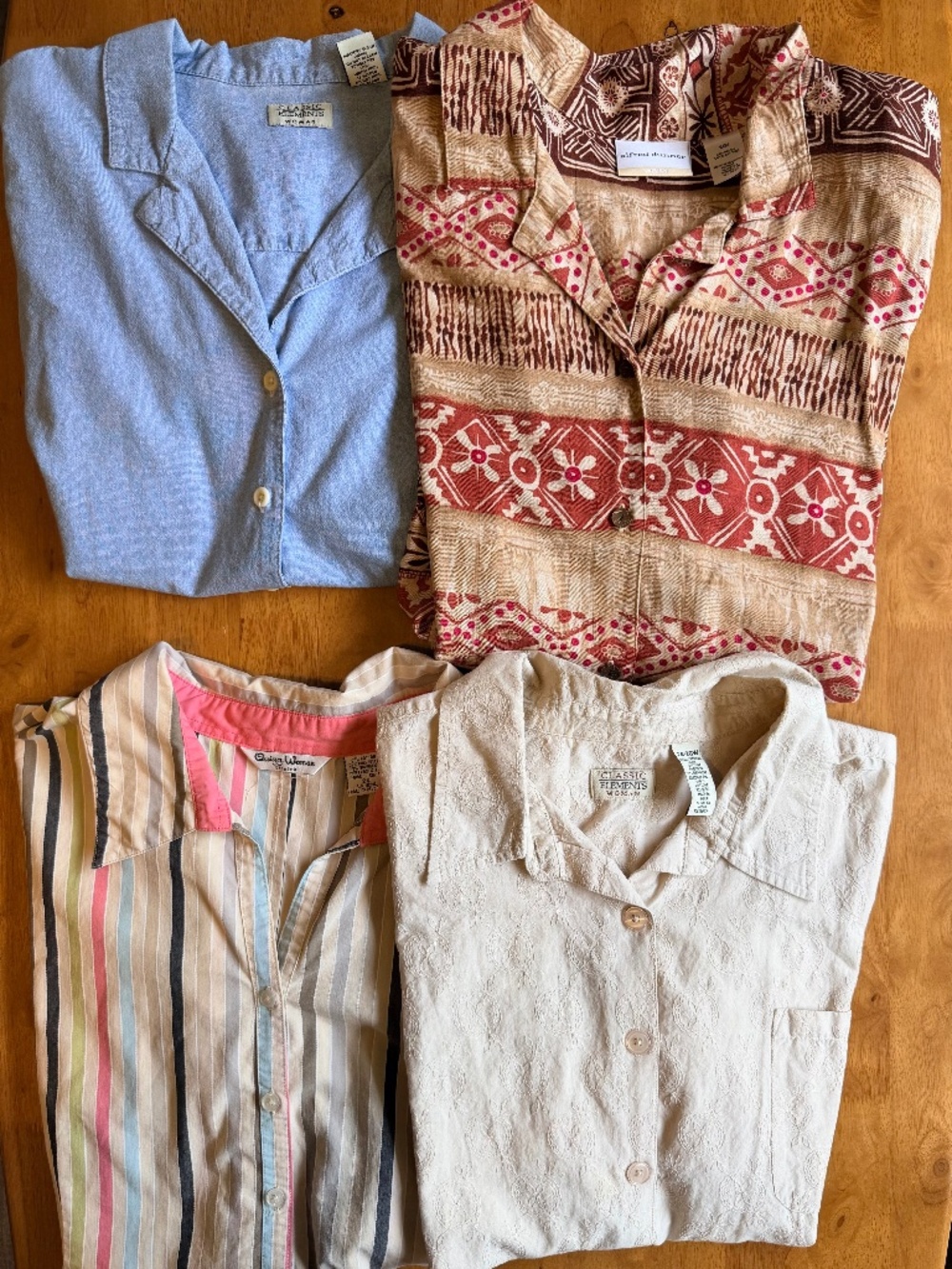 Lot 4 Womens Plus Size Tops 24W 26W Alfred Dunner Classic Elements Quizz Woman